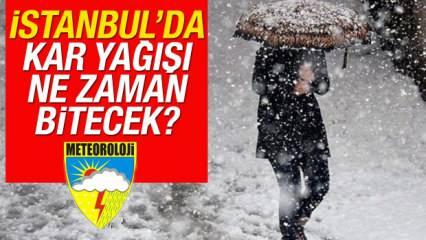 İstanbul’da kar yağışı ne zaman bitecek? MGM duyurdu! O tarihe kadar… 