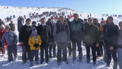 KKTC Cumhurbaşkanı Tatar, Ankara'da kızak şenliğine katıldı