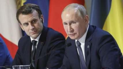 Macron ve Putin'den Rusya -Ukrayna krizi için sıcak mesaj