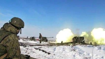 Rusya'dan Ukrayna sınırlarına yakın bölgede askeri eğitim