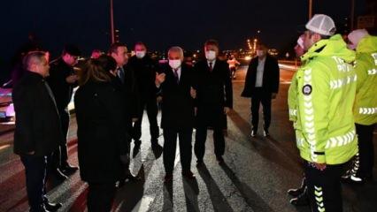 Tekirdağ Valisi İstanbul sınırına gidip tek tek uyardı