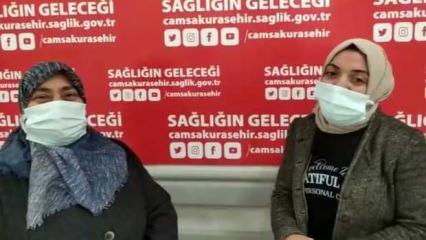 İstanbul'da anne kız yollar karla kaplıyken Türkovac aşısı olmaya gitti
