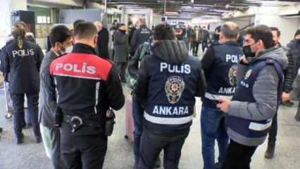 AŞTİ'de 500 polisle denetim; 72 kişiye 52 bin TL ceza