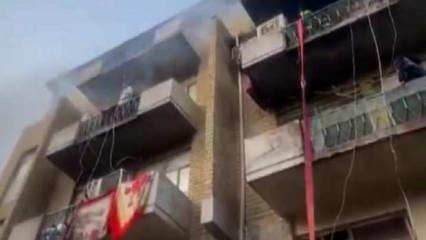 Bağdat'ta otelde yangın çıktı