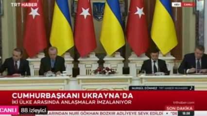 Başkan Erdoğan ve Ukrayna Devlet Başkanı Zelenskiy'den dünyaya önemli mesaj
