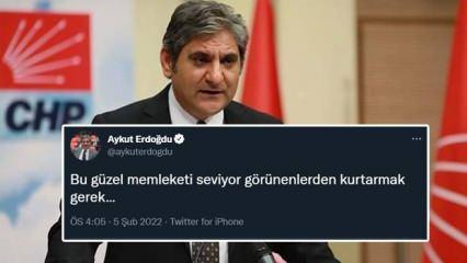 Erdoğan'ın Covid-19'a yakalandığını duyurması sonrası CHP'li Erdoğdu'dan skandal paylaşım