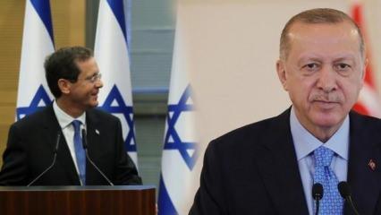 İsrail Cumhurbaşkanı Herzog, Cumhurbaşkanı Erdoğan'a "geçmiş olsun" dileklerini iletti
