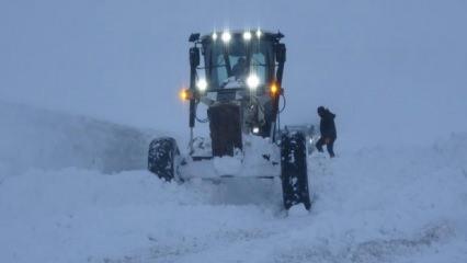 Muş’ta kar mücadelesi devam ediyor! 84 köy yolu kapandı 