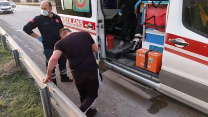 Samsun’da yaralı sürücü ayakkabısı çamurlu diye ambulanstan indi 