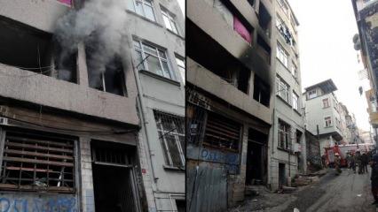 Beyoğlu'nda yangın paniği: Yaralılar var