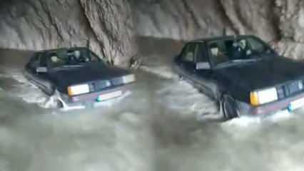 Erzincan’ın 132 yılda tamamlanan taş yolu suyla doldu!