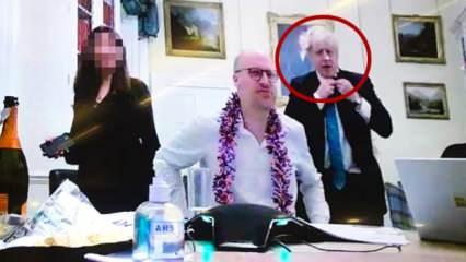 İngiltere karıştı: Boris Johnson'ın No:10'daki şok görüntüsü basına sızdırıldı