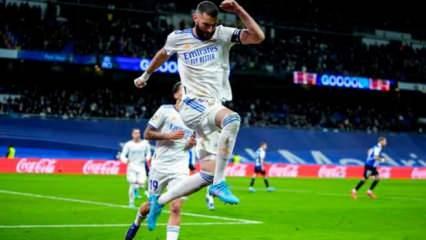 Benzema Real Madrid'i zirvede tutmaya devam ediyor 