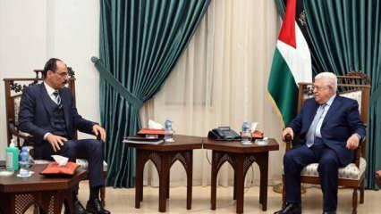 Sözcü Kalın ve Bakan Yardımcısı Önal'dan Filistin Devlet Başkanı Abbas ile önemli görüşme