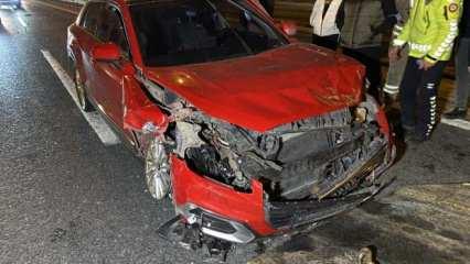 TEM'de zincirleme trafik kazası: 1 yaralı