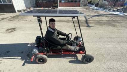 Bayburt’ta lise öğrencisi güneş enerjisiyle çalışan araç tasarladı! 