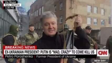 Eski Ukrayna Devlet Başkanı Poroşenko, silahla direnişe katıldı!