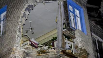 Kievsky Rayonda bazı yerleşim yerleri bombardıman sonucu hasar gördü
