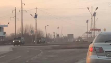 Rus askeri konvoyu ilerliyor! Sıcak görüntüler