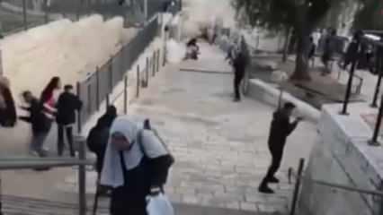 İsrail polisi Filistinli çocuğa ses bombası attı