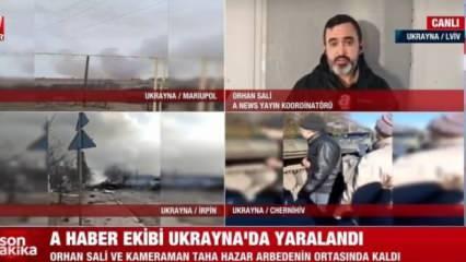 A Haber ekibi Ukrayna&rsquo;da yaralandı
