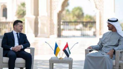 Abu Dabi Veliaht Prensi, Ukrayna lideri Zelenskiy ile görüştü 