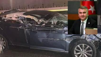 AK Partili Mustafa Canbey trafik kazası geçirdi