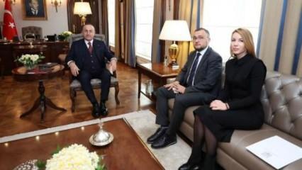 Bakan Çavuşoğlu, Ukrayna Büyükelçisi Bodnar'ı kabul etti