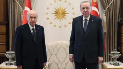 Erdoğan-Bahçeli görüşmesi sona erdi!