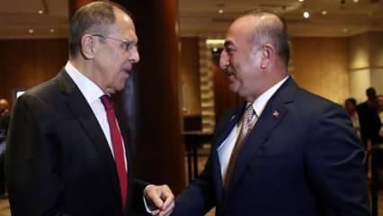 Bakan Çavuşoğlu Sergey Lavrov ile görüştü