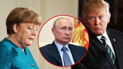 Trump Merkel'e beyaz bayrak gönderdiğini açıkladı