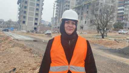 Kahramanmaraş'ın iskeleci ablası: Oğullarına destek olmak için inşaatta iskele aldı