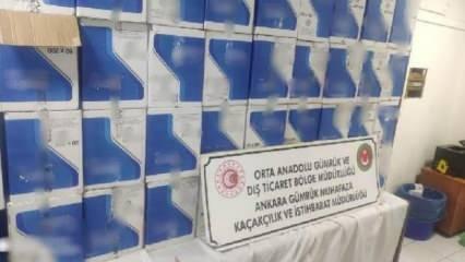Ankara'da 5 milyon 920 bin kaçak makaron ele geçirildi
