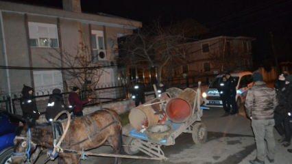 At arabalı hırsızlar 2 ton çelik boruyla bekçilere yakalandı