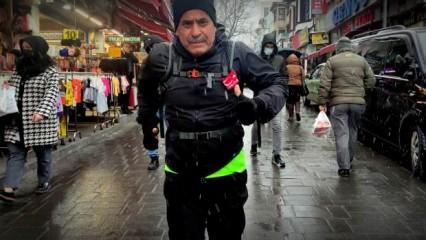 Bursa’da bir esnaf her gün işten evine koşarak gidiyor   