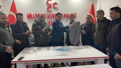 Kars'ta İYİ Parti'den istifa edenler MHP'ye katıldı 