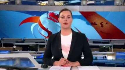 Rus televizyon kanalında canlı yayını şoke eden baskın: Size burada yalan söylüyorlar