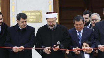Diyanet İşleri Başkanı Erbaş, Ayşe Hatun Camisi'nin açılışını yaptı
