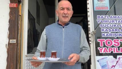 Eskişehir'de bir zamanların belediye başkanı şimdi çaycılık yapıyor