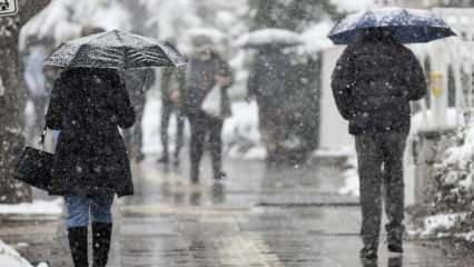 Meteoroloji birçok ili uyardı: Kar ve yağmur