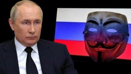 Anonymous'dan Putin'e tehdit: Yatak odandayız
