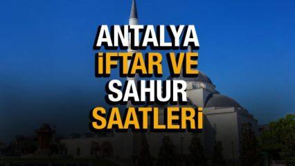 Antalya Ramazan İmsakiyesi 2022! Antalya Diyanet sahur ve iftar vakti