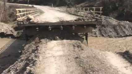 Kastamonu'da su seviyesi yükseldi 4 köprü yıkıldı