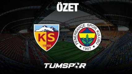 MAÇ ÖZETİ | Kayserispor 0-4 Fenerbahçe (Goller, Asistler, Arda Güler)