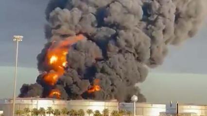 Suudi petrol tesisine saldırının görüntüleri ortaya çıktı