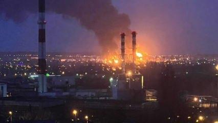 Ukrayna helikopteri Rus petrol rafinerisini vurdu