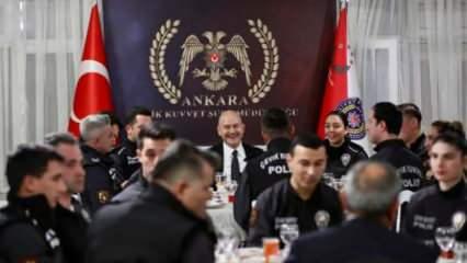 Bakan Soylu, Çevik Kuvvet Şube Müdürlüğü'nde iftar yaptı