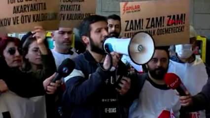 İstanbul'da toplu ulaşım araçlarına yapılan yüzde 40 oranındaki zam protesto edildi
