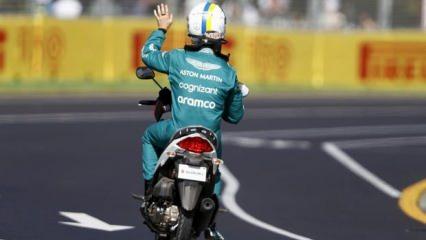 Piste scooterla çıkan Vettel'in cezası belli oldu