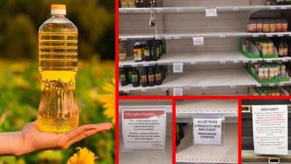 Fransa'da ayçiçek yağı krizi: Fiyatlar ikiye katlandı, satış adedine sınır getirildi
